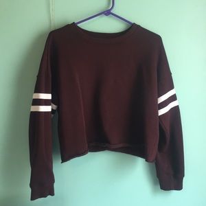 Forever 21 Cropped Burgundy Sweatshirt💖